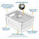 Organizadores de Geladeira Acrílico Clear Fresh