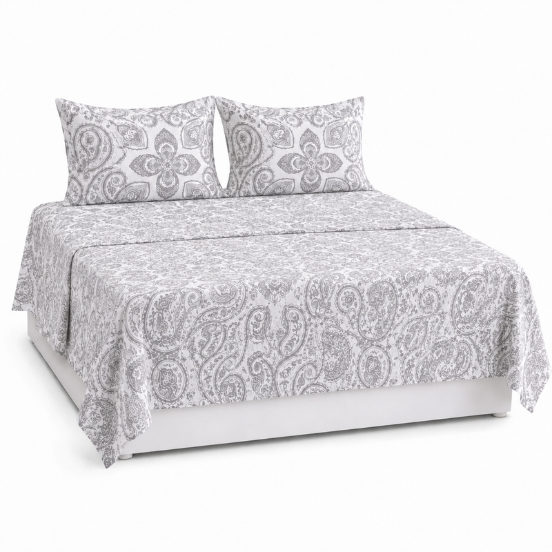 Jogo de Lençol Percal Premium com Fronhas | Conforto e Elegância para Sua Cama