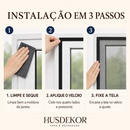 Tela Fibra de Vidro com Velcro para Portas e Janelas | Proteção Contra Insetos e Fácil Instalação