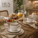 Xícara de Porcelana com Pires Oxford – Transforme seu Café em um Momento Especial
