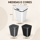 Lixeira Automática Recarregável 16L - Sua Casa Mais Higiênica e Elegante