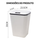 Lixeira Automática Recarregável 16L - Sua Casa Mais Higiênica e Elegante