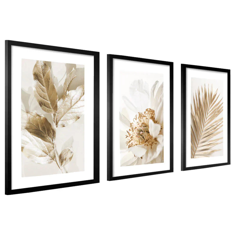 Linha Folhagem Dourada – Trilogia Decorativa