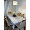 Toalha de Mesa Luxo 6 Lugares 2,10x1,40m – Transforme sua Mesa com Sofisticação