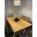 Toalha de Mesa Luxo 6 Lugares 2,10x1,40m – Transforme sua Mesa com Sofisticação