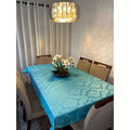Toalha de Mesa Luxo 6 Lugares 2,10x1,40m – Transforme sua Mesa com Sofisticação