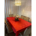 Toalha de Mesa Luxo 6 Lugares 2,10x1,40m – Transforme sua Mesa com Sofisticação
