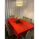 Toalha de Mesa Luxo 6 Lugares 2,10x1,40m – Transforme sua Mesa com Sofisticação