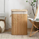 Cesto Multiuso de Bambu 60L – Roupa, Brinquedos e Mais
