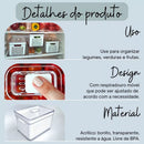 Organizadores de Geladeira Acrílico Clear Fresh