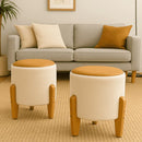 Puff Banqueta - Detalhes em Couro