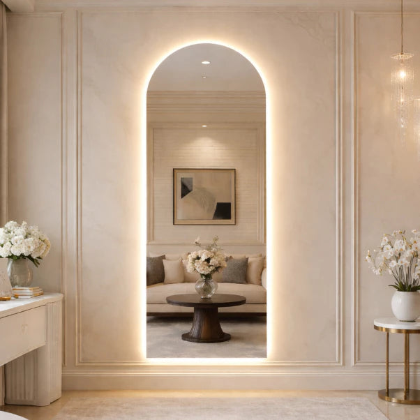 Espelho Oval Luxo Led 120 cm X 50 cm