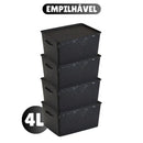 Cestos Práticos – Kit 6 Rattan com Tampa
