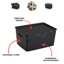 Cestos Práticos – Kit 6 Rattan com Tampa