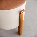 Puff Banqueta - Detalhes em Couro