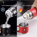 Thermo Pro 500ml – Garrafa Inox + Kit de Xícaras Compactas