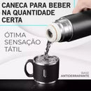 Thermo Pro 500ml – Garrafa Inox + Kit de Xícaras Compactas